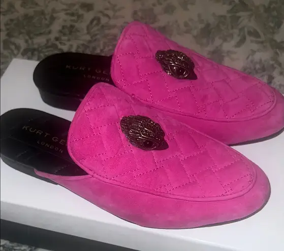 Kurt Geiger  Fuchsia Quilted Mules - Image 1