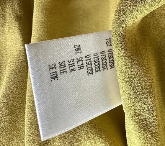 Roberto Cavalli 2 Pc Set Jacket Tank Silk Velvet Burnout L-XL Green Whimsygoth