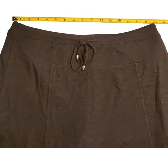 Green Tea XL Skort Women Pull On Drawstring Heathered Gray Short Tennis Workout