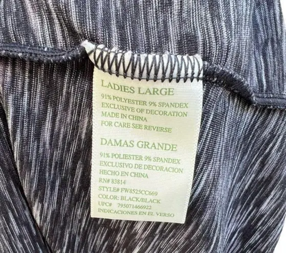 Tangerine Womens Size Large Tank Black Heather Gray Pink Scoop Neck Ref…