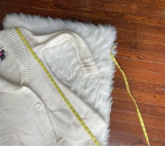 Y2K Cream Sweater Jacket Cardigan