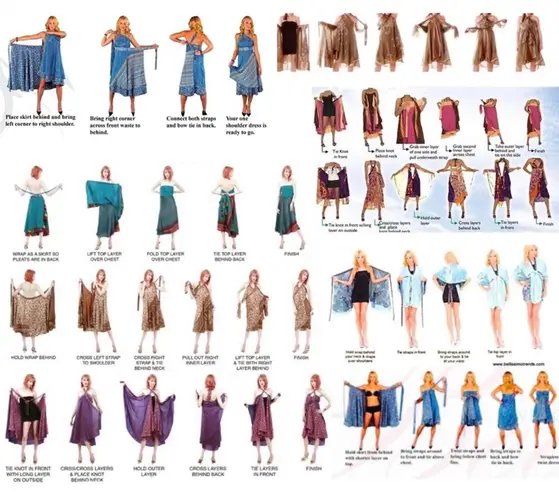 Reversible Wrap Maxi Skirt BINS612