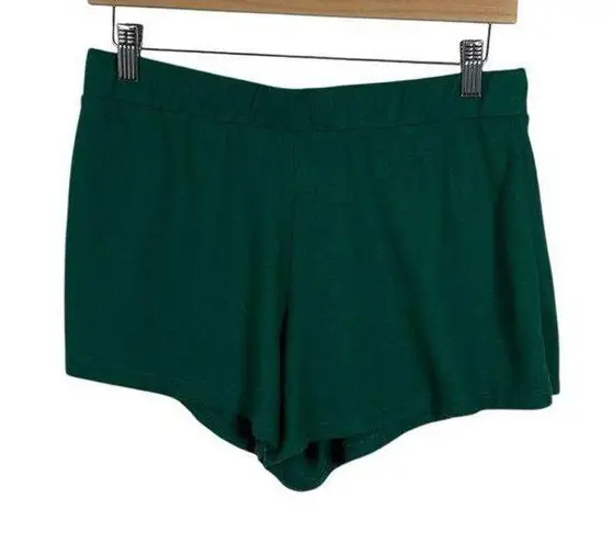 Stars Above Women’s Cozy Henley Pajama Set in Green Size M