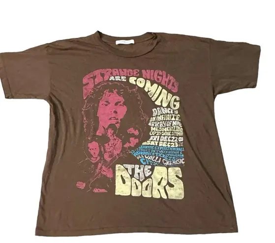 Daydreamer  The Doors Strange Nights Are Coming Merch Tee Chocolate XS