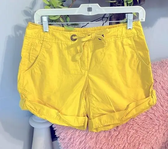Bright Yellow Cotton Shorts Size 0