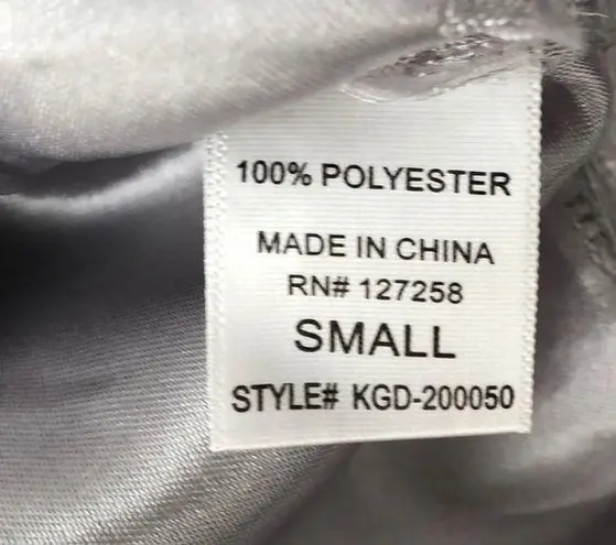 Emmelee New Dot Print Ruffle Trim Dress Sleeveless Satin Mini Yellow Grey