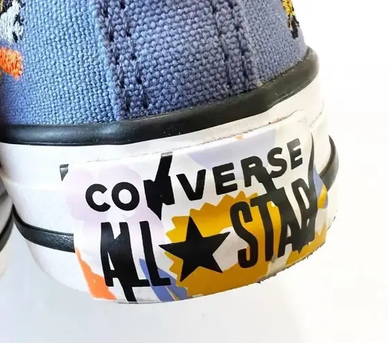 Converse CTAS High We Are Stronger Together Blue Canvas Embroidered Size 5.5 EUC