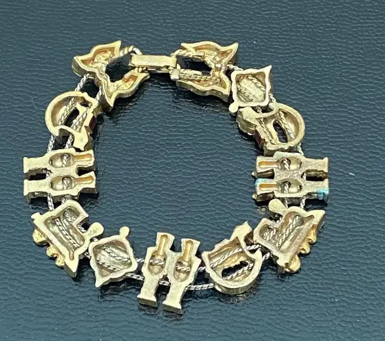 Vintage AVON Nutcracker Train Christmas Theme Slider Bracelet