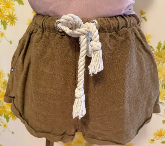 Rope drawstring short size s/M Tan