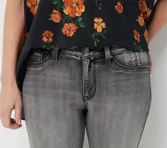 Laurie Felt Jeans XLP Silky Ankle Skinny Zipper White Vital Stretch A375167 NWOT