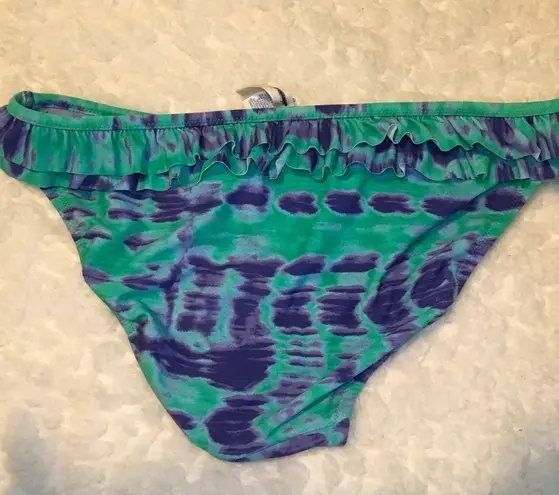 American Eagle  Outfitters Tie Dye Ruffle Bikini Bottoms Women’s Size Large