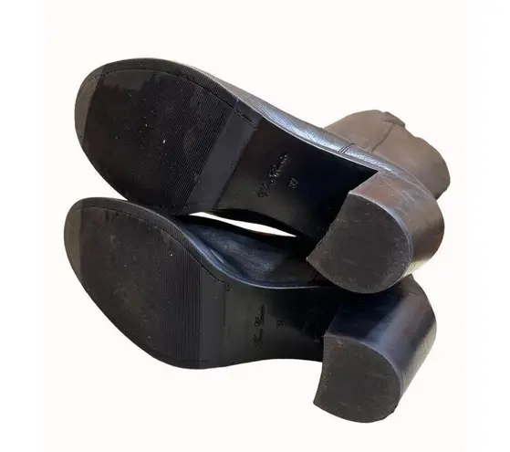 Boemos women’s Italian made black leather below knee boots 6.5 SKU 5551