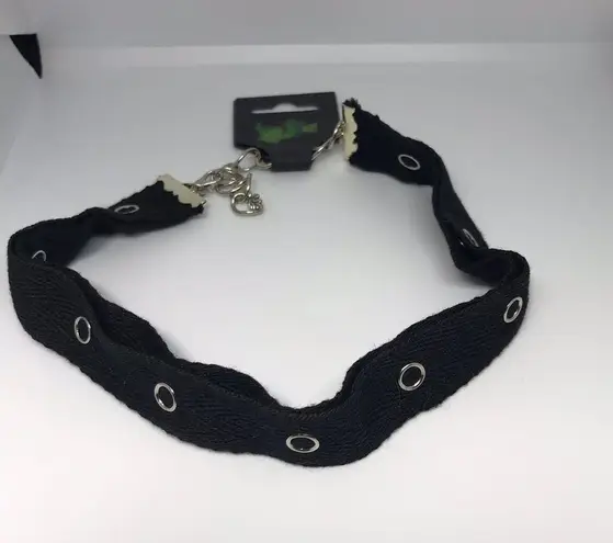 Gothic Black Grommet Punk Chocker New