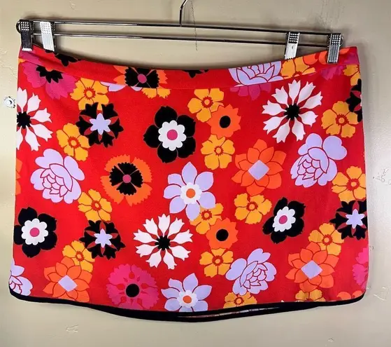 Victoria Beckham NWT for Target Women's 2XL Floral Mini Skirt Multicolor Lined