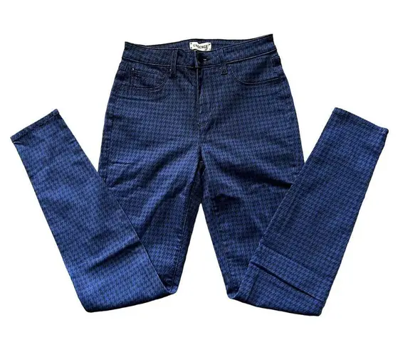 L'Agence L’Agence Margot Jeans Womens Size 25 Houndstooth Blue Black