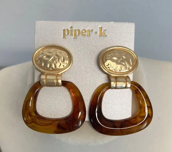 Piper K | Tortoiseshell Earrings