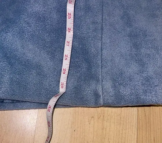 Bob Mackie Fleece Jacket Size 2XL Blue Floral Embroidery