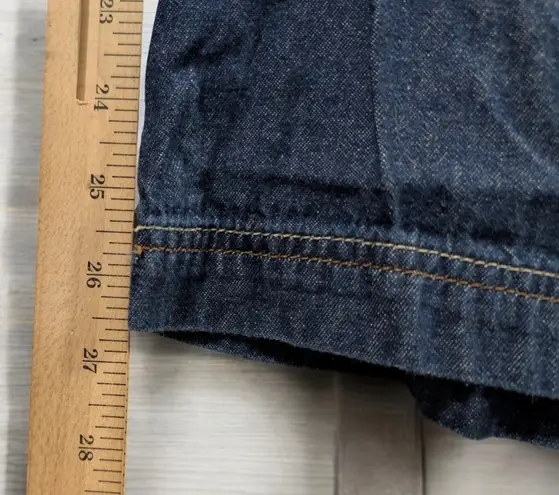 1990's Essentials Cargo Jeans Plus Size 26/28 Elastic Waistband Drawstrings Pants Pockets Vintage