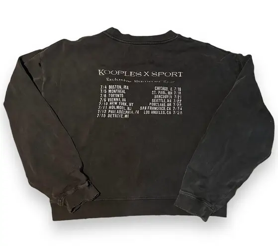 The Kooples Black Pierced Crewneck