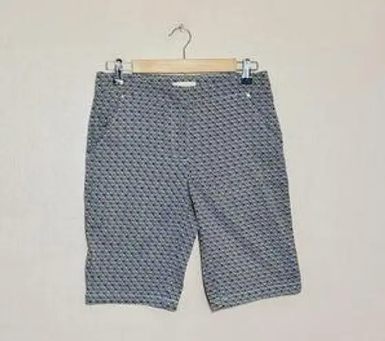 SALE! B/W Dept 222 Diamond Patterned Bermuda Shorts Size 6 EUC