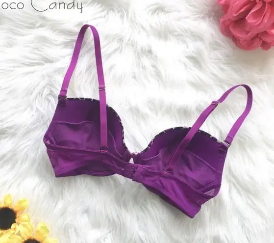 Frederick's of Hollywood 🔃 Purple Cheetah Print Bra