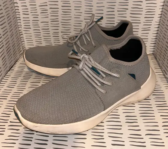 Vessi Everyday Classic Knit Sneakers Women's Size 9 Grey Waterproof Slip On Gray