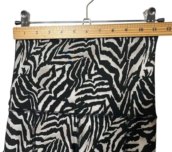 Emily Hsu Zebra Crop Top & Leggings Set Women’s Size S/XS Animal Print Outfit