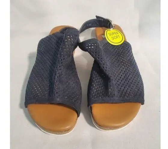 Paul Green Women's Navy Blue Cleo Wedge Sandal Super Soft. S41