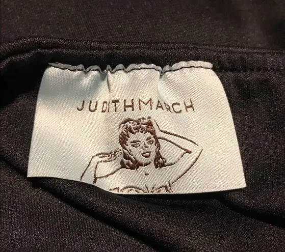 Judith March Houndstooth Bow Front Strapless Dress