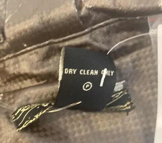 Vertigo Paris Women’s Double Breasted Trench Coat 3/4 Sleeves NWT Sz M Manmade