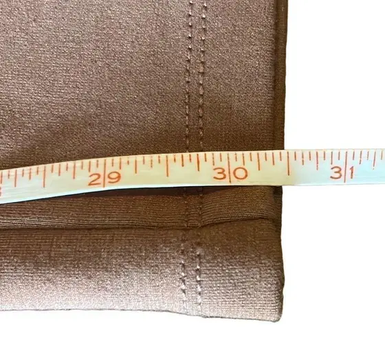 Mine Khaki Tan Pull On High Waisted Zipper Side Legs Leggings Size M Size M