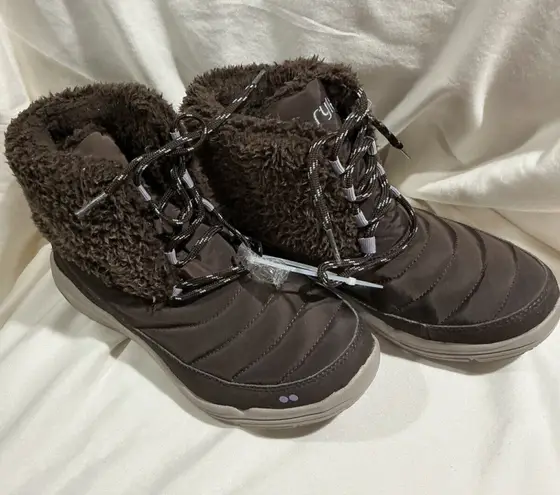 Ryka Womans Snow Boot Brown Size 8