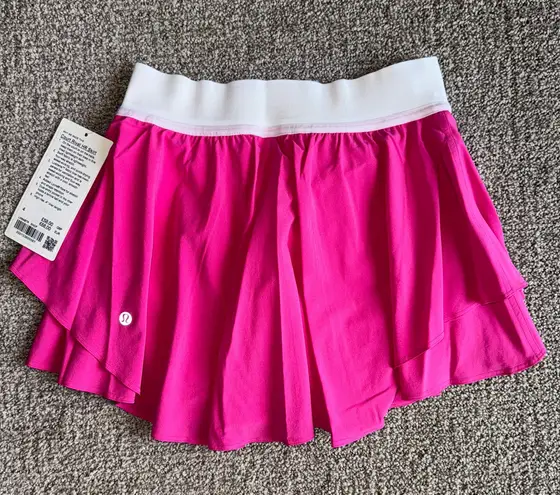 Lululemon Court Rival High-Rise Skirt Sonic Pink Womens Size 4 Reg