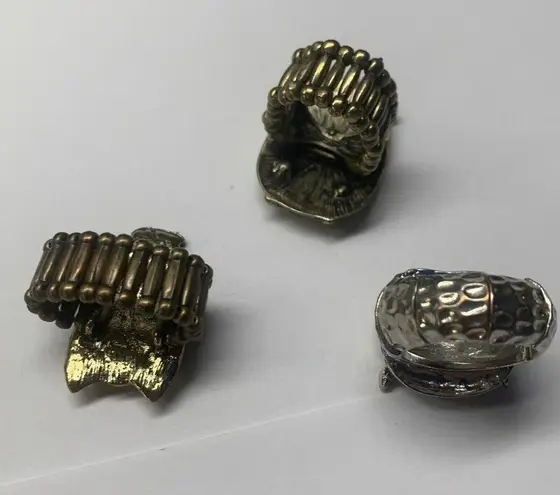 Lot Of 3 Stretchy Statement Costume Rings