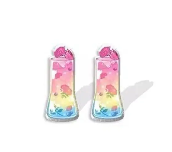 Colorful HZShinling Earrings Pink