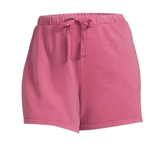 Terra & Sky Leisure Terry Shorts Size 0X 14W Pockets Dusky Rose Womens New