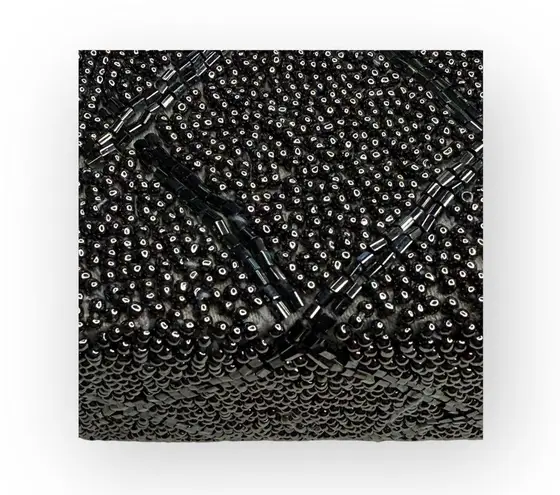 Vintage 50ās: Magid 𣓠Mini Beaded Top Handle Handbag Evening Bag 𣓠Black š£“