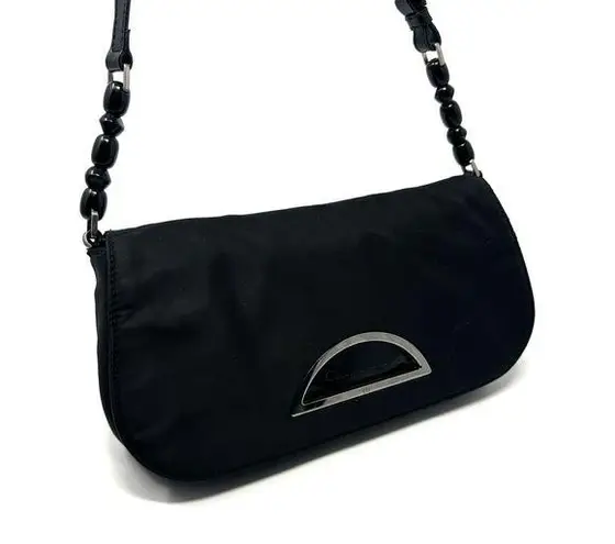 Christian Dior Vintage  Black Malice Nylon Bag