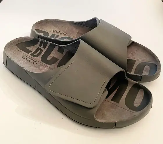 Ecco  Women's Size 8/8.5 Black Cozmo One Band Velcro Slip On Slide Sandal - Image 3