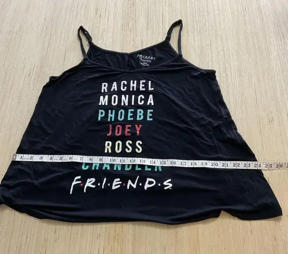 Friends Tv Series Women Black Size 2 (L/XL) Sleepwear Top Flowy Character Name