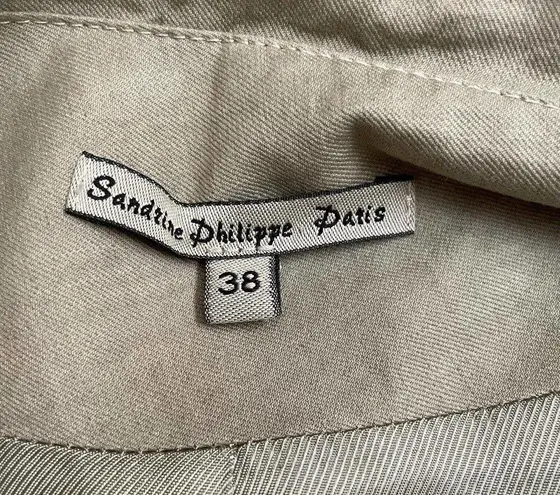 Sandrine Philippe Paneled Zip Waist Overcoat