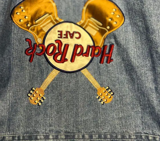Hard Rock Cafe Denim Button Up From San Juan