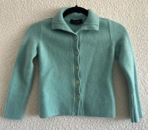 Loro Piana Loro Piana Women's Green Baby Cashmere Cardigan Sweater Italy Size 40/US 4