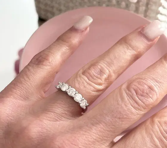 1.5 Carat Moissanite Diamond Band 5