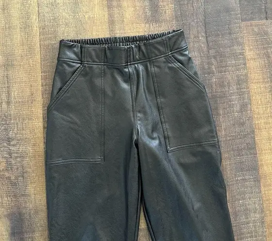 Spanx  Faux Leather Like Jogger Pants Pull-On Elastic Waist Size Small - Image 2
