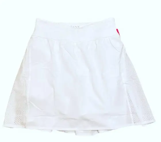 Spanx NWT  White Compression Tennis Golf Skort Skirt M 17”