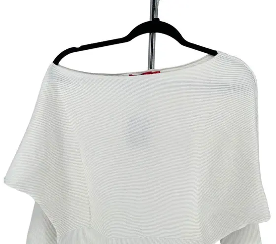 n:philanthropy White Ribbed Off Shoulder Long Sleeve Sweater NWT size Large
