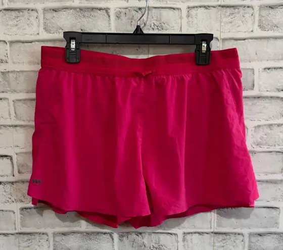 Women’s Janji hot pink athletic lined lightweight shorts Large