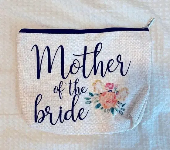 Brand New Mother of the Bride Makeup Pouch / Bag / Purse