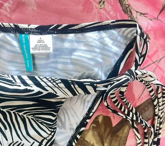 BCBGMAXAZRIA y2k vintage bcbg zebra print bikini bottoms